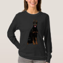 Buscar doberman negro camisetas Perro de doberman