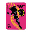 Buscar justicia rectangulares imanes Logotipo de mujer maravilla