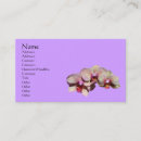 Buscar diseño la orquídea de tarjetas de visita Floral