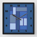 Buscar vertical relojes de pared Azul