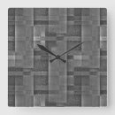 Buscar granito blanco relojes de pared Negro