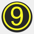 Buscar número 9 pegatinas Nueve