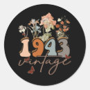 Buscar 80th birthday pegatinas Vintage