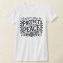 Buscar mensaje de la paz camisetas Para ella