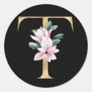 Buscar letra t pegatinas Floral