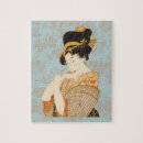 Buscar geisha japonés puzzles Vintage