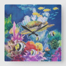 Buscar tortuga relojes de pared Verde