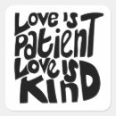 Buscar el amor es paciente pegatinas Poder del amor