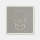 Buscar calavera servilletas Gris