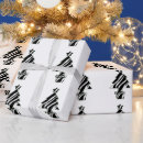Buscar cebra blanco y negro papel de regalo Navidades