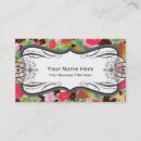 Buscar girlie tarjetas de visita Floral