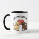 Buscar amo mi labrador tazas Amarillo