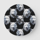 Buscar del lobo relojes de pared Ártico