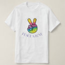 Buscar paz y amor camisetas Colorido