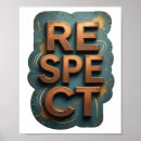 Buscar respeto posters Cartel