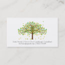 Buscar árbol del otoño tarjetas de visita Naturaleza