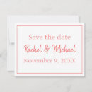 Buscar coral 11x14 invitaciones Elegante