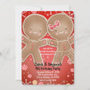 Buscar chica del pan de jengibre invitaciones Galleta