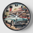 Buscar coches antiguos relojes de pared Años 1950