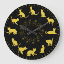 Buscar silueta del gato relojes de pared Gatito