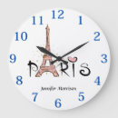 Buscar torre eiffel relojes de pared Moda