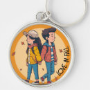 Buscar caminando llaveros Cadena de claves