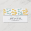 Buscar vinos tarjetas de visita Minimalista