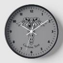 Buscar símbolo médico relojes de pared Caduceus