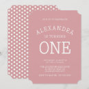 Buscar invitaciones primer cumpleaños Rosa