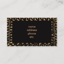 Buscar piel leopardo tarjetas de visita Animal