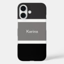 Buscar rayas del blanco gris iphone fundas Moderno