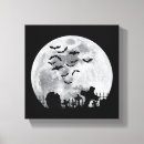 Buscar luna llena lienzos Murciélagos