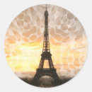 Buscar torre eiffel pegatinas Puesta de sol