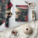 Buscar calavera papel de regalo Rojo