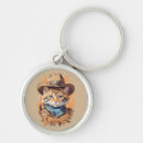 Buscar cowboy llaveros Gato gracioso