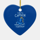 Buscar capitán del barco adornos Divertido