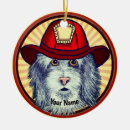 Buscar perro bombero adornos De bomberos