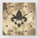 Buscar orleans relojes de pared Flor de lis