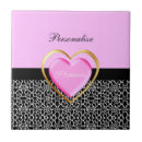 Buscar corazones rosados azulejos Femenino
