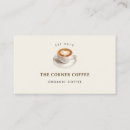 Buscar cafetería tarjetas de visita Simple