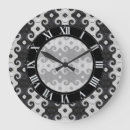 Buscar curva relojes de pared Blanco y negro