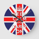 Buscar guarde la calma relojes de pared Divertido