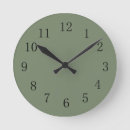 Buscar ejército relojes de pared Verde militar