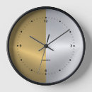 Buscar plata metalizada relojes de pared Moderno