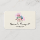 Buscar macaron tarjetas de visita Acuarela