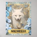 Buscar zorro blanco posters Acuarela