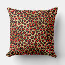 Buscar leopardo rojo cojines Elegante