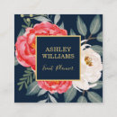 Buscar oro vintage tarjetas de visita Floral