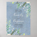 Buscar floral azul boda posters Acuarela