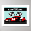 Buscar carrera de coches posters Para él